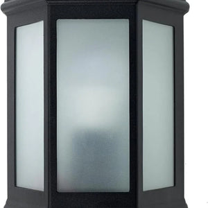 MiniSun | Traditional Black Aluminium Porch Wall Mounted Flush Lantern