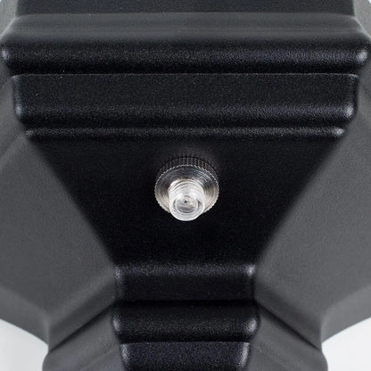 MiniSun | Traditional Black Aluminium Porch Wall Mounted Flush Lantern