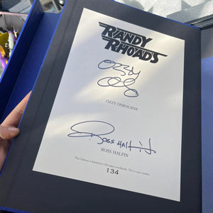 Ozzy Osbourne & Randy Rhoads – Signed Super Deluxe Book 134 OUT OF 150