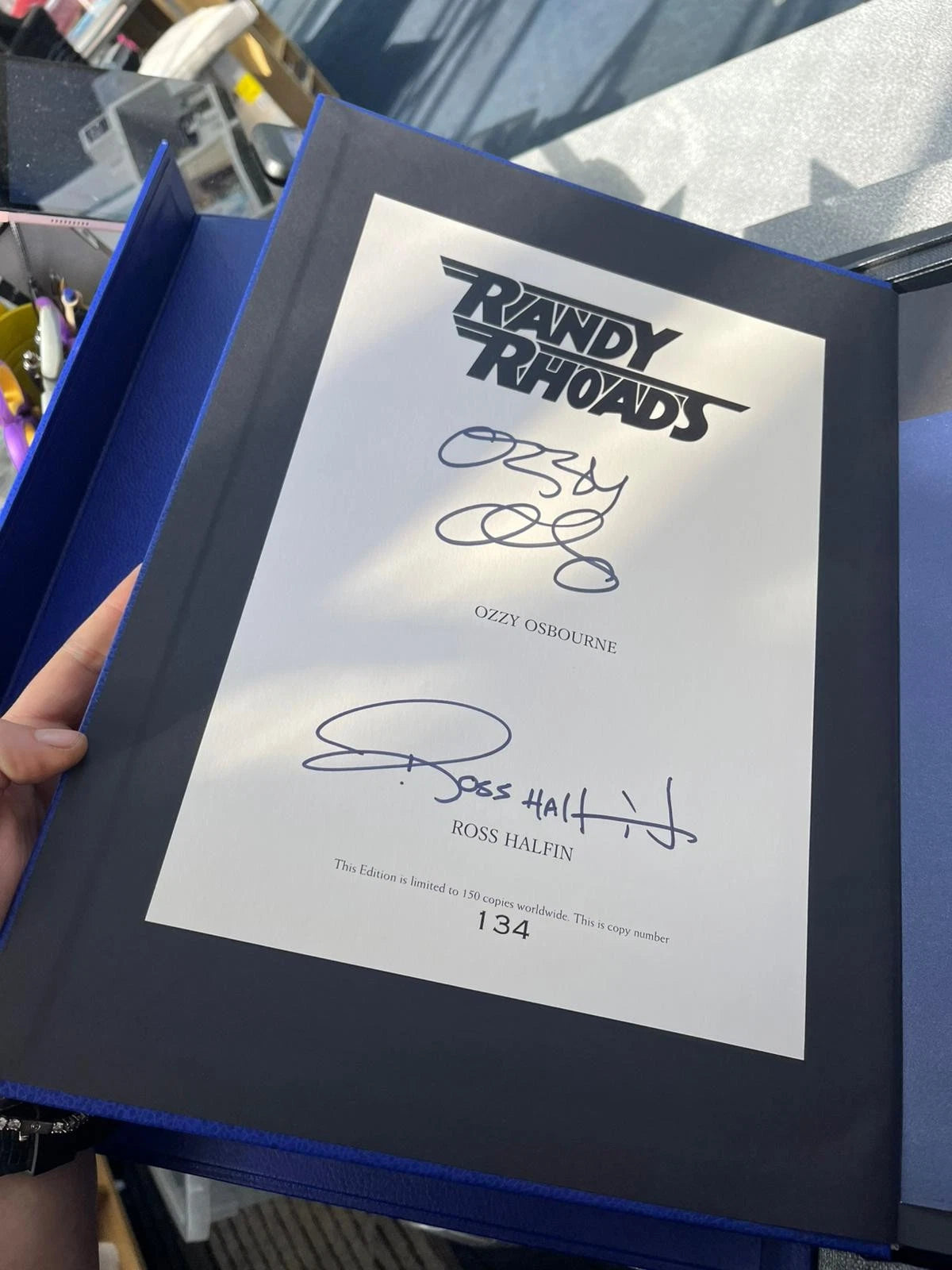 Ozzy Osbourne & Randy Rhoads – Signed Super Deluxe Book 134 OUT OF 150