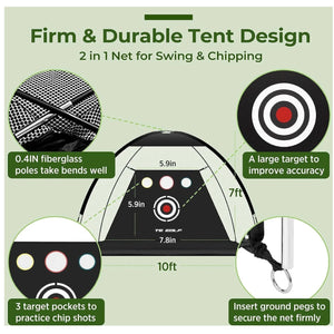 Golf Practice Target Net for Chipping, Driving