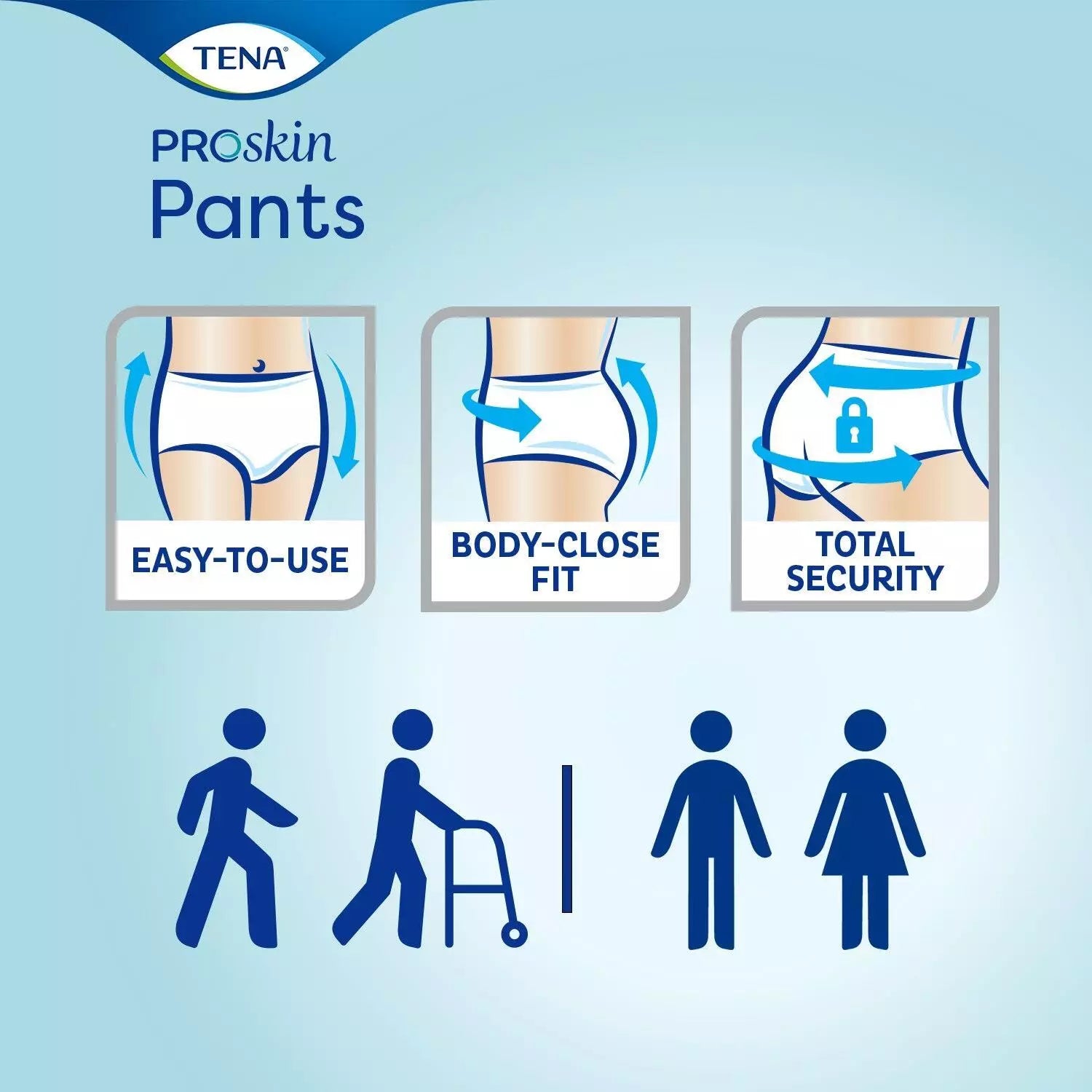 TENA Pants Super - Large - Case - 6 Packs of 12 - Incontinence Pants - 72 Pants