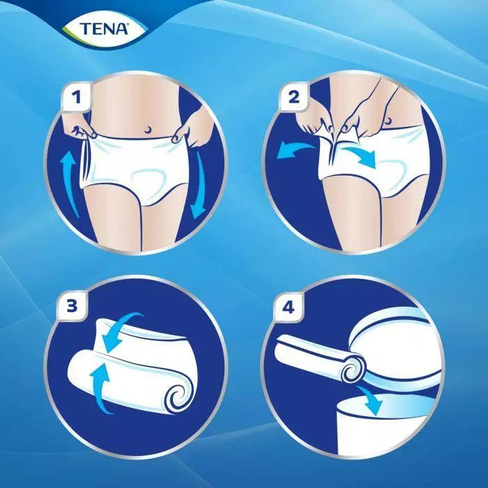 TENA Pants Super - Large - Case - 6 Packs of 12 - Incontinence Pants - 72 Pants