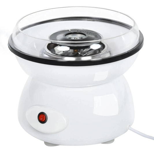 HOMCOM 450W Electric Candyfloss Machine Metal Body w/ Accessories White