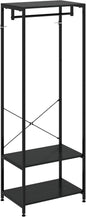 HOMCOM Coat Rack, 2-in-1 Clothes Stand with Shoe Storage