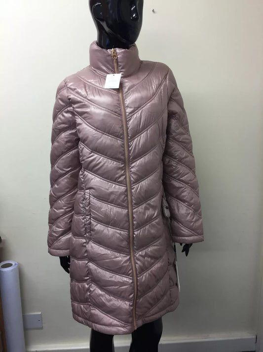 Calvin Klein Womens Chevron Quilted Packable Down Jacket Medium