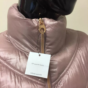 Calvin Klein Womens Chevron Quilted Packable Down Jacket Medium
