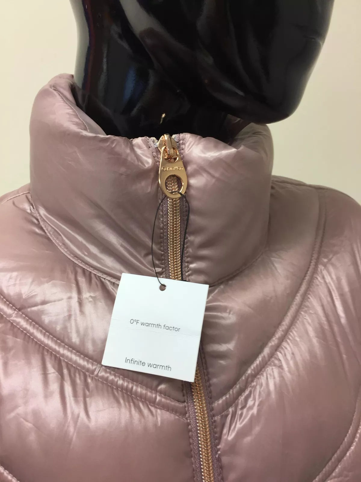 Calvin Klein Womens Chevron Quilted Packable Down Jacket Medium