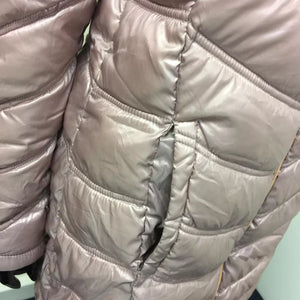 Calvin Klein Womens Chevron Quilted Packable Down Jacket Medium