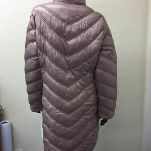 Calvin Klein Womens Chevron Quilted Packable Down Jacket Medium