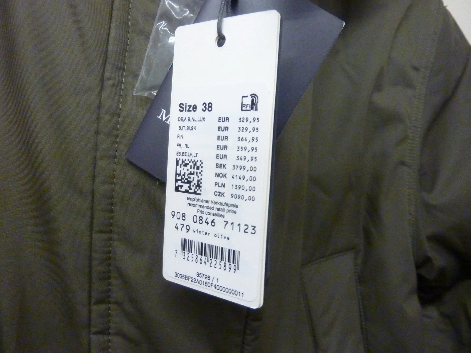 UNITED UNIFORMS // ERNESTO COAT // MILITARY OLIVE Medium RRP:£450