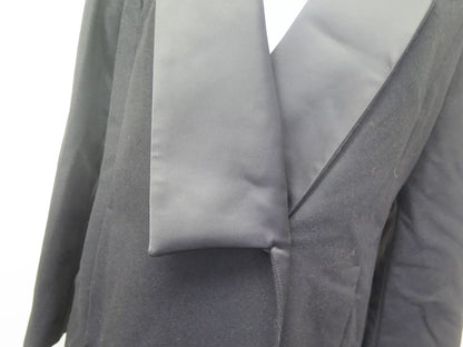 MONSOON TALLULAH WOOL RICH LONG TUXEDO COAT-BLACK-UK12