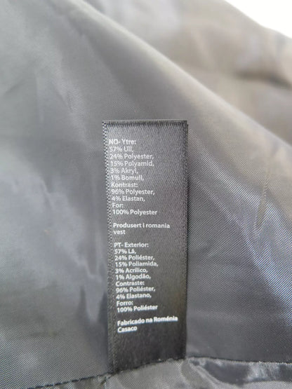 MONSOON TALLULAH WOOL RICH LONG TUXEDO COAT-BLACK-UK12