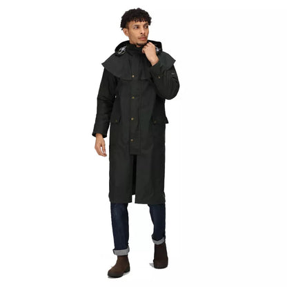 Regatta Professional Mens Cranbrook Longline Wax Jacket UK LARGE