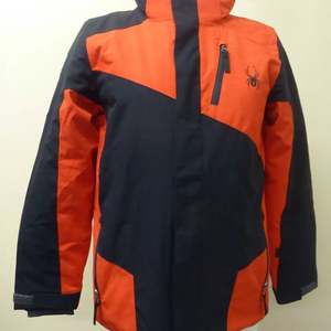 WOMENS SPYDER JACKET-LARGE-BLACK/RED