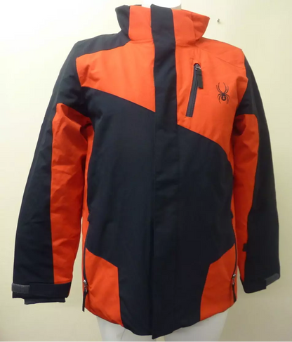 WOMENS SPYDER JACKET-LARGE-BLACK/RED