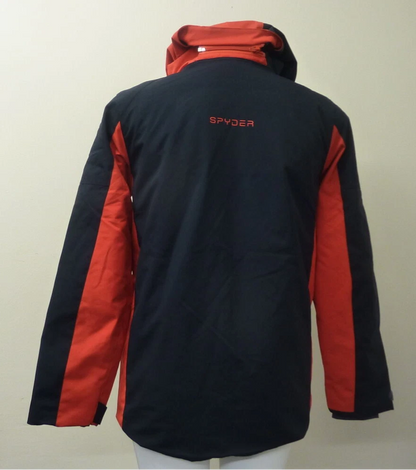 WOMENS SPYDER JACKET-LARGE-BLACK/RED