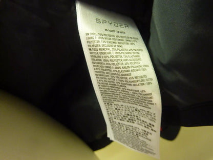 WOMENS SPYDER JACKET-LARGE-BLACK/RED