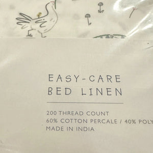 The Little White Company SINGLE Duvet Set Easy-Care Meadow Floral Bed Linen New