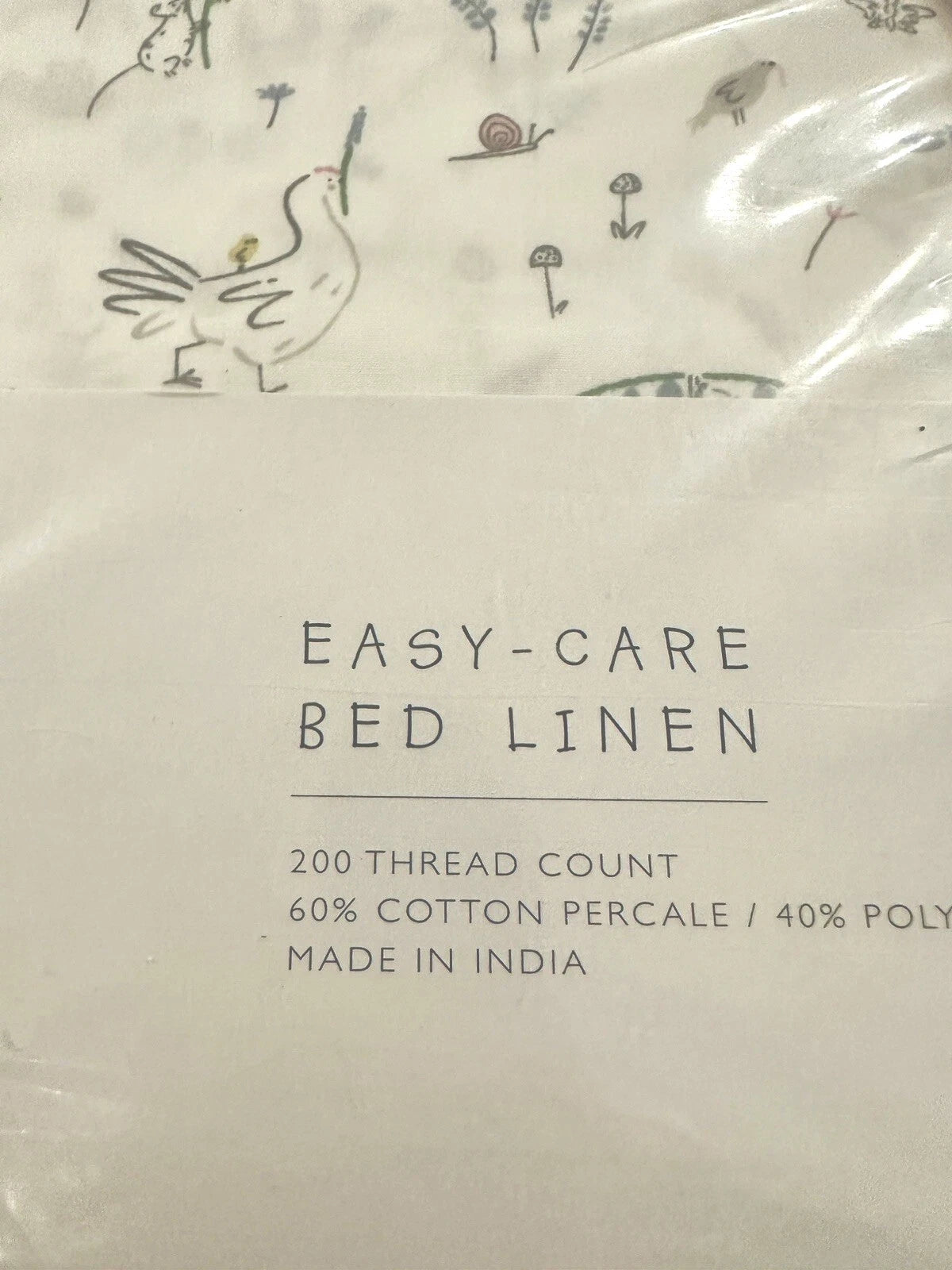 The Little White Company SINGLE Duvet Set Easy-Care Meadow Floral Bed Linen New