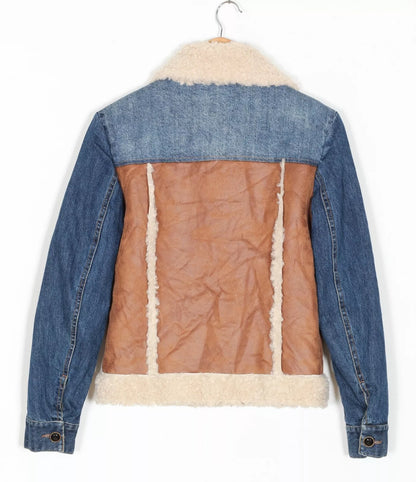 Desigual denim jacket fleece 16/18 UK Brand new