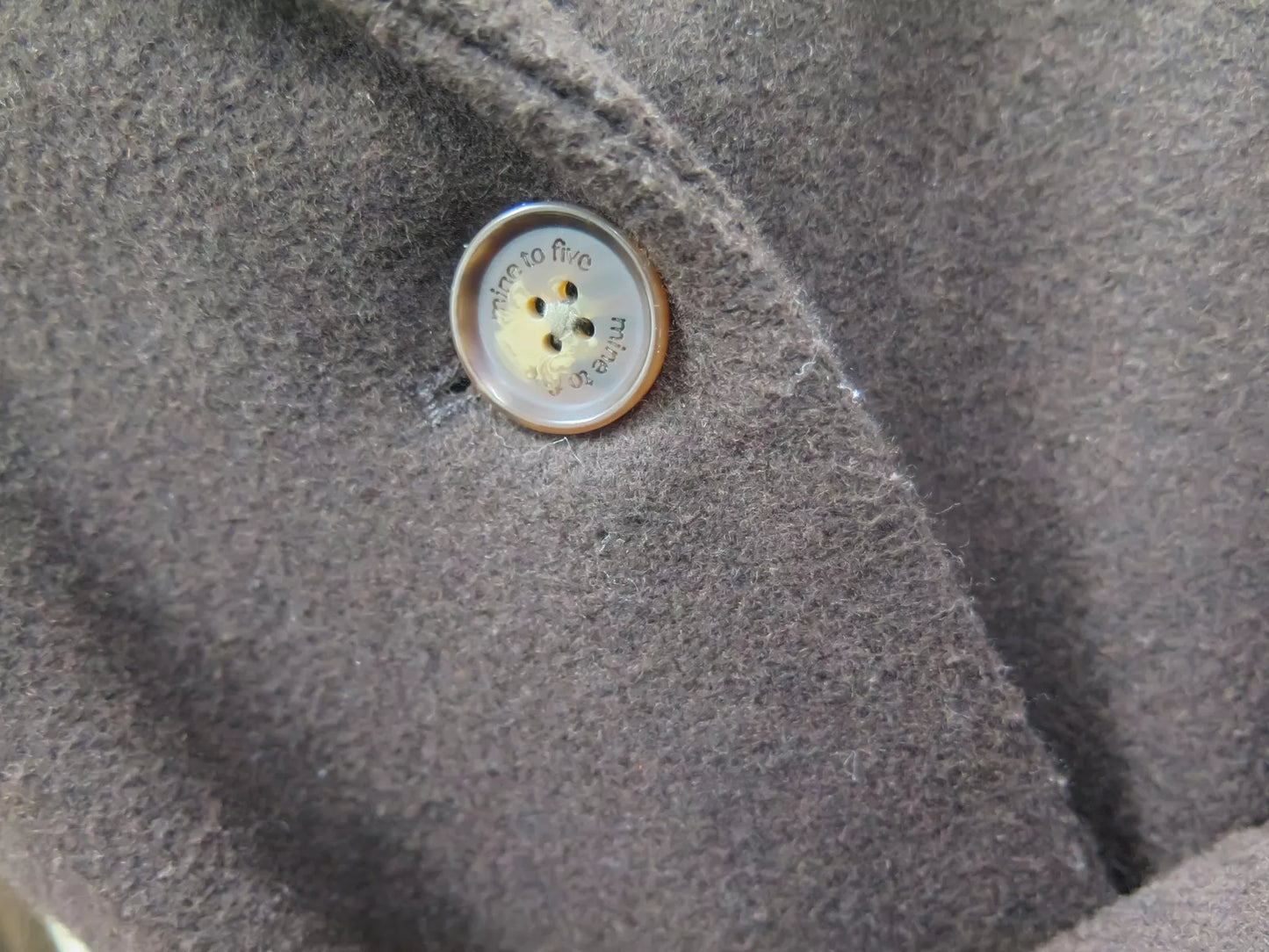 TOM TAILOR WOMENS WOOL COAT WITH BELT-DARK OAK BROWN-SMALL