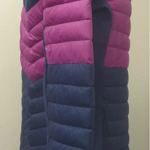 COLUMBIA WOMENS POWDER PASS LIGHTWEIGHT JACKET-LARGE-NAVY/PINK