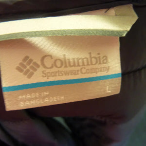 COLUMBIA WOMENS POWDER PASS LIGHTWEIGHT JACKET-LARGE-NAVY/PINK