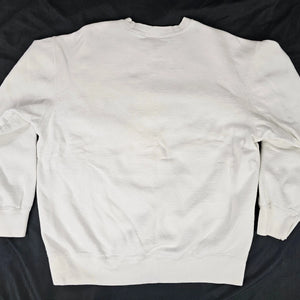 Supreme Stacked Crewneck Sweater White Men's Size Large SS21