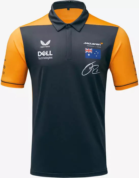 McLaren F1 2022 Adults Replica Drivers Polo Daniel Ricciardo Large
