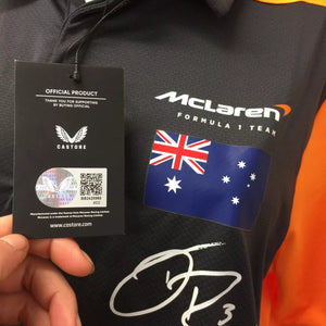 McLaren F1 2022 Adults Replica Drivers Polo Daniel Ricciardo Large