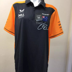 McLaren F1 2022 Adults Replica Drivers Polo Daniel Ricciardo Large