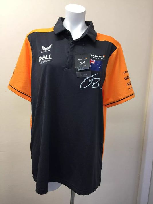 McLaren F1 2022 Adults Replica Drivers Polo Daniel Ricciardo Large