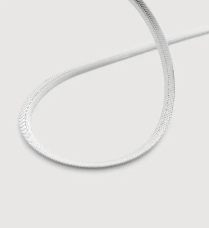 LIBERTY MONICA VINADER-SNAKE CHAIN NECKLACE-18" STERLING SILVER RRP£178