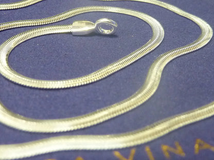 LIBERTY MONICA VINADER-SNAKE CHAIN NECKLACE-18" STERLING SILVER RRP£178