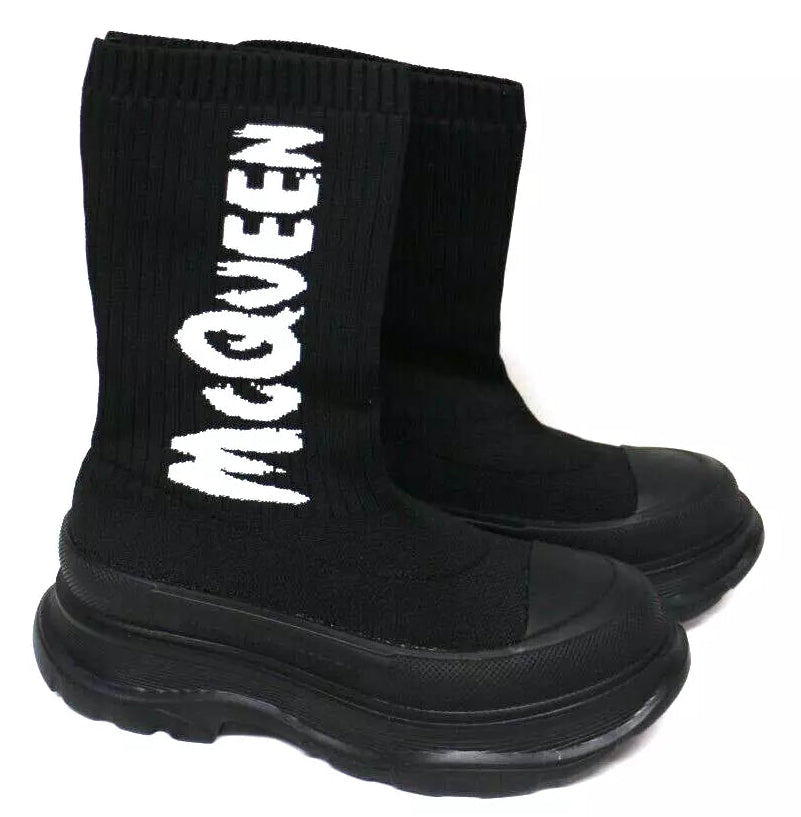 Alexander McQueen Tread sock-style boots UK4.5