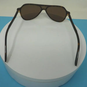 DOLCE & GABBANA HAVANA PILOT SUNGLASSES- DARK BROWN
