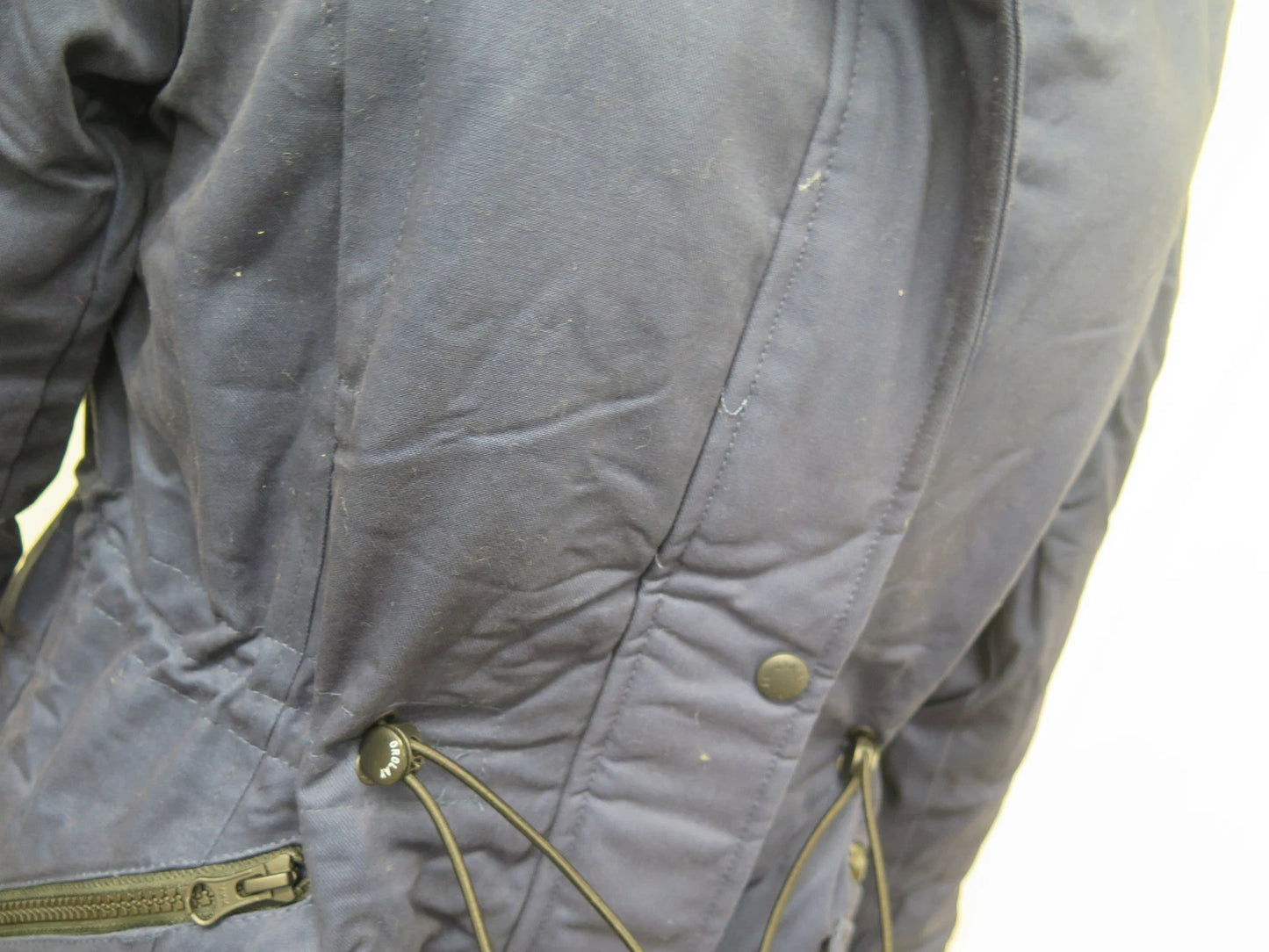 OROLAY DRAWSTRING WAIST FLEECE LINED PARKA-SMALL-BEACON BLUE