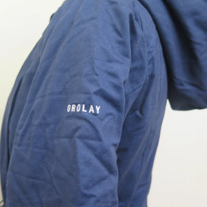 OROLAY DRAWSTRING WAIST FLEECE LINED PARKA-SMALL-BEACON BLUE
