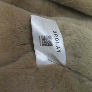 OROLAY DRAWSTRING WAIST FLEECE LINED PARKA-SMALL-BEACON BLUE