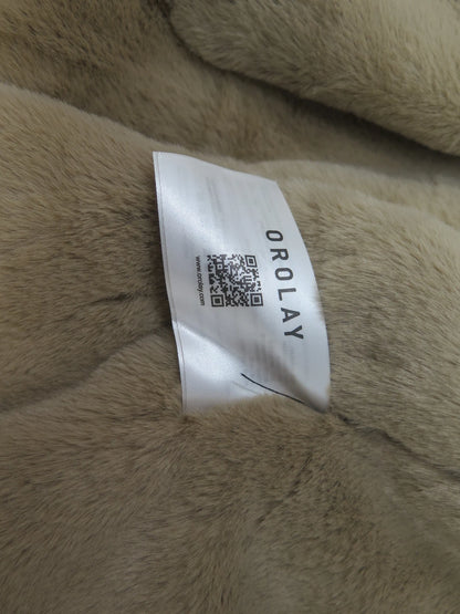 OROLAY DRAWSTRING WAIST FLEECE LINED PARKA-SMALL-BEACON BLUE