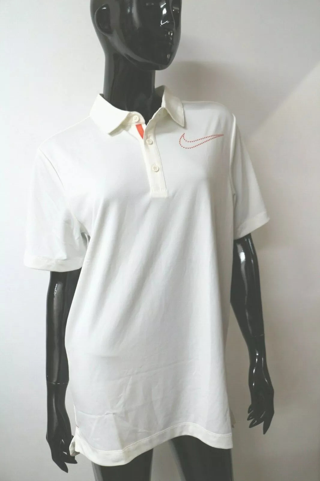 NIKE GOLF SPORT DRI- FIT POLO SHIRT SIZE SMALL ECRU