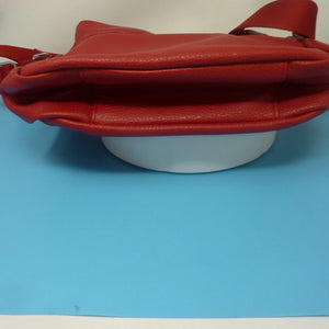 SAMSONITE HANDBAG-RED-PU LEATHER
