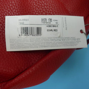SAMSONITE HANDBAG-RED-PU LEATHER
