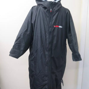 KIMYOU LONG SLEEVE CHANGING ROBE-BLACK/GREY-SMALL