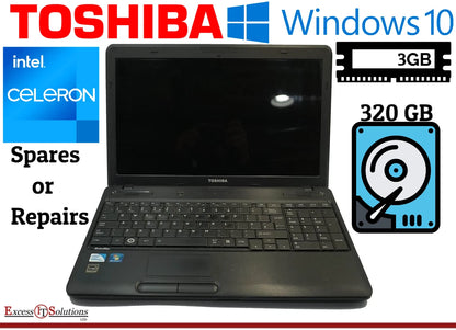 Toshiba Sat Pro C660-1KT Intel Celeron 3GB RAM 320GB Windows10