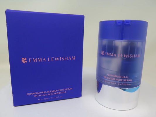 EMMA LEWISHAM-SUPERNATURAL BLEMISH FACE SERUM WITH LIVE SKIN PROBIOTIC-2 x 15ML