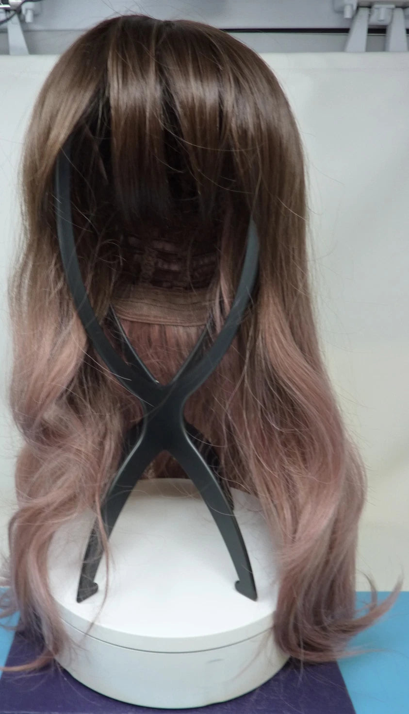 FULL WIG BROWN/PINK AMBRE-APPROX 20"