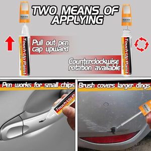 2 X Silver Car Touch Up Paint Pen 0.8oz 2-in-1 Scratch Repair Fill & Paint Quick
