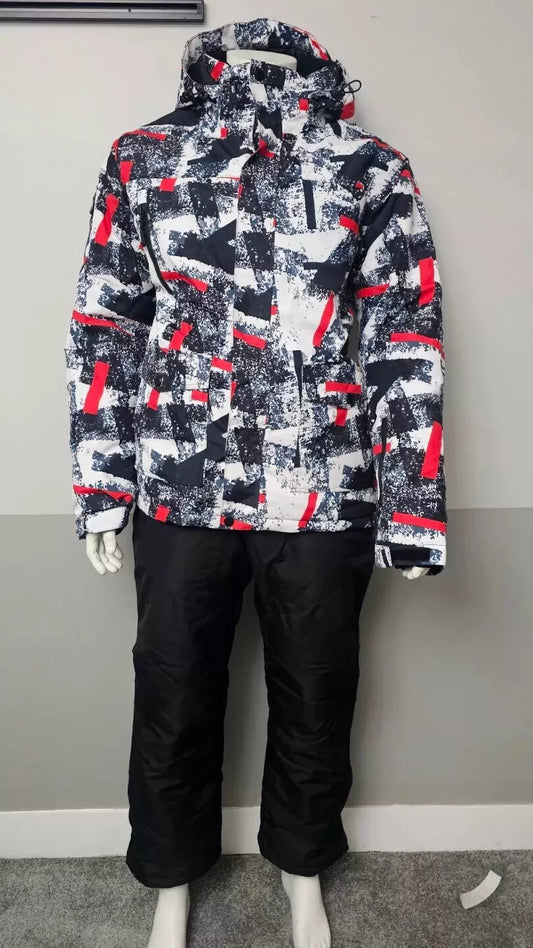 Riviyele Men's Ski Suit Two Piece Snowboard Jacket & Pants XXL